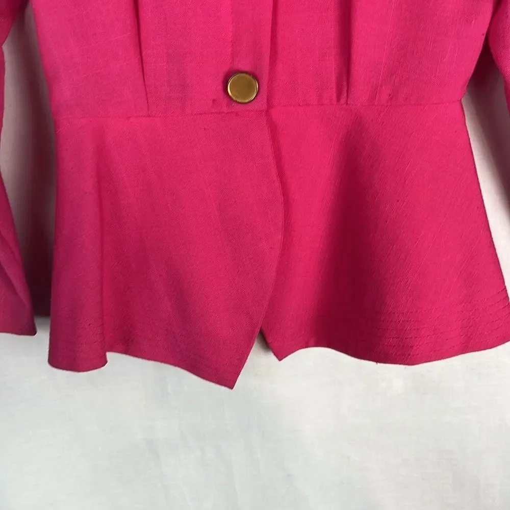 Vintage 1980s Pink Worthington Two Piece Skirt Suit